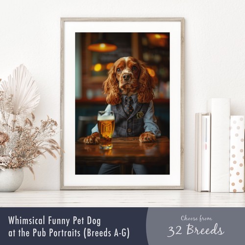 Dog the pub portrait - the,