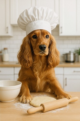 Cocker spaniel baking gloss - spaniel,