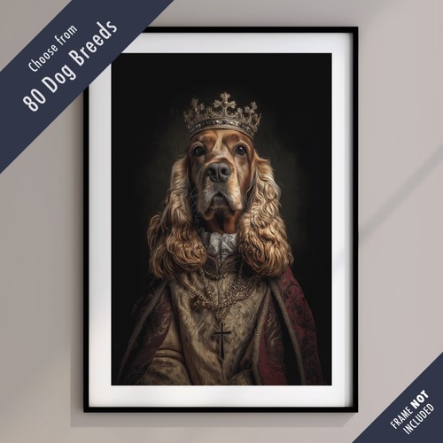 Royal dog portrait - portrait, print