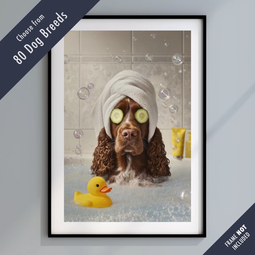 Funny dog bath - dog,