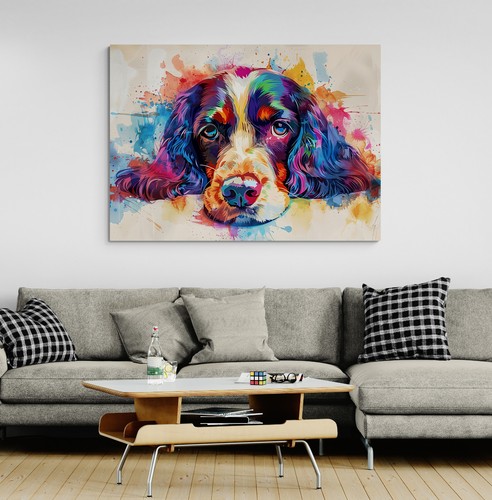 Cocker spaniel dog canvas - cocker,