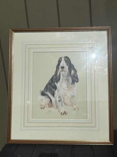 Framed painting cocker - painting, of