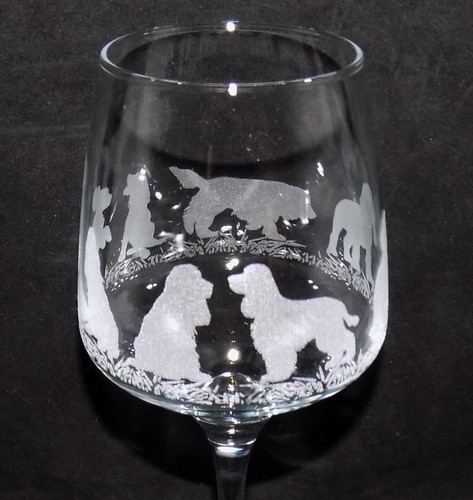 Engraved cocker spaniel dog - engraved, spaniel'