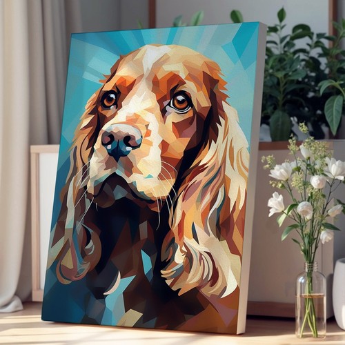 Cocker spaniel geometric - spaniel,