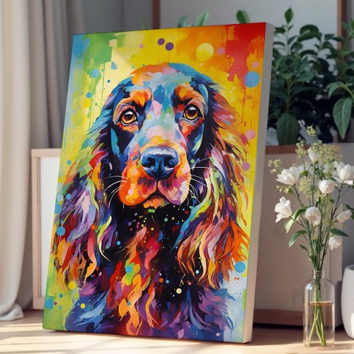 Cocker spaniel impressionism - cocker,