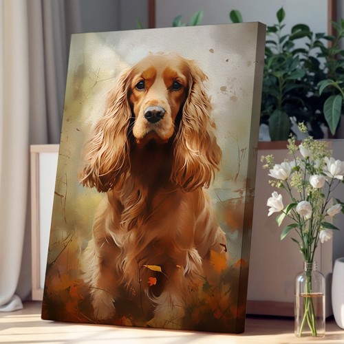 Cocker spaniel digital - spaniel, canvas