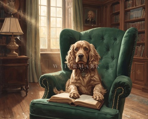 Classic dog portrait cocker - dog,