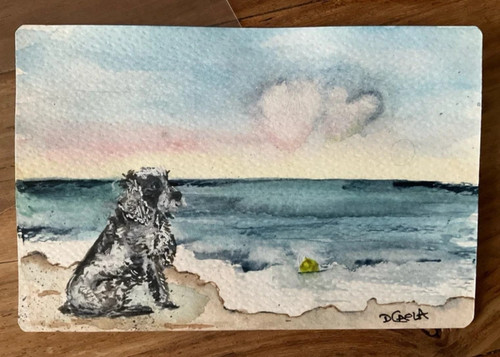 Original painting cocker - original,