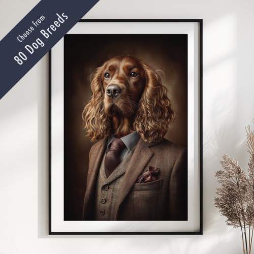 Smartly dressed dog portrait - smartly,
