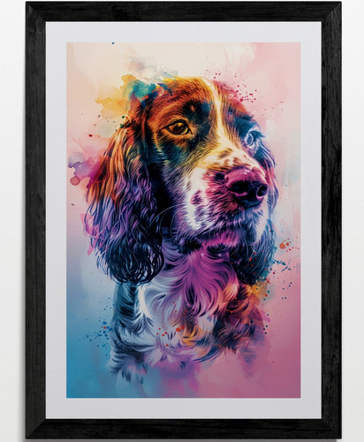 Cocker spaniel dog framed - spaniel,