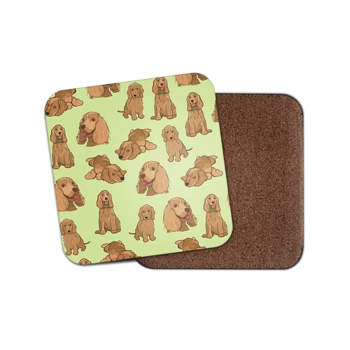 Square single coaster golden - square,