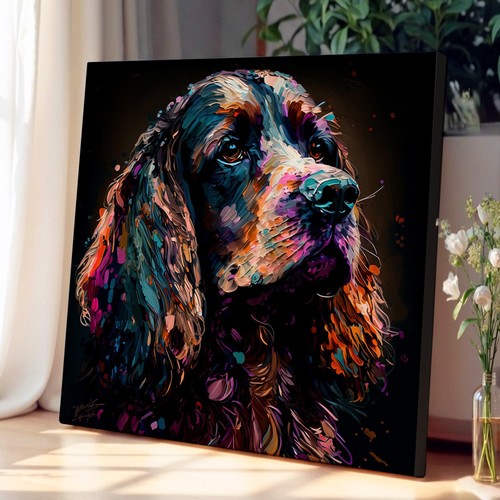 Cocker spaniel painting canvas - cocker,