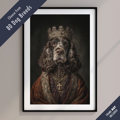 Royal dog portrait print - royal,
