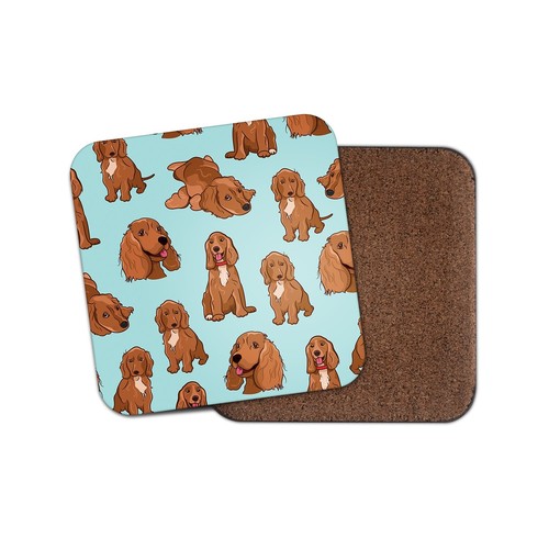 Square single coaster ginger - single,
